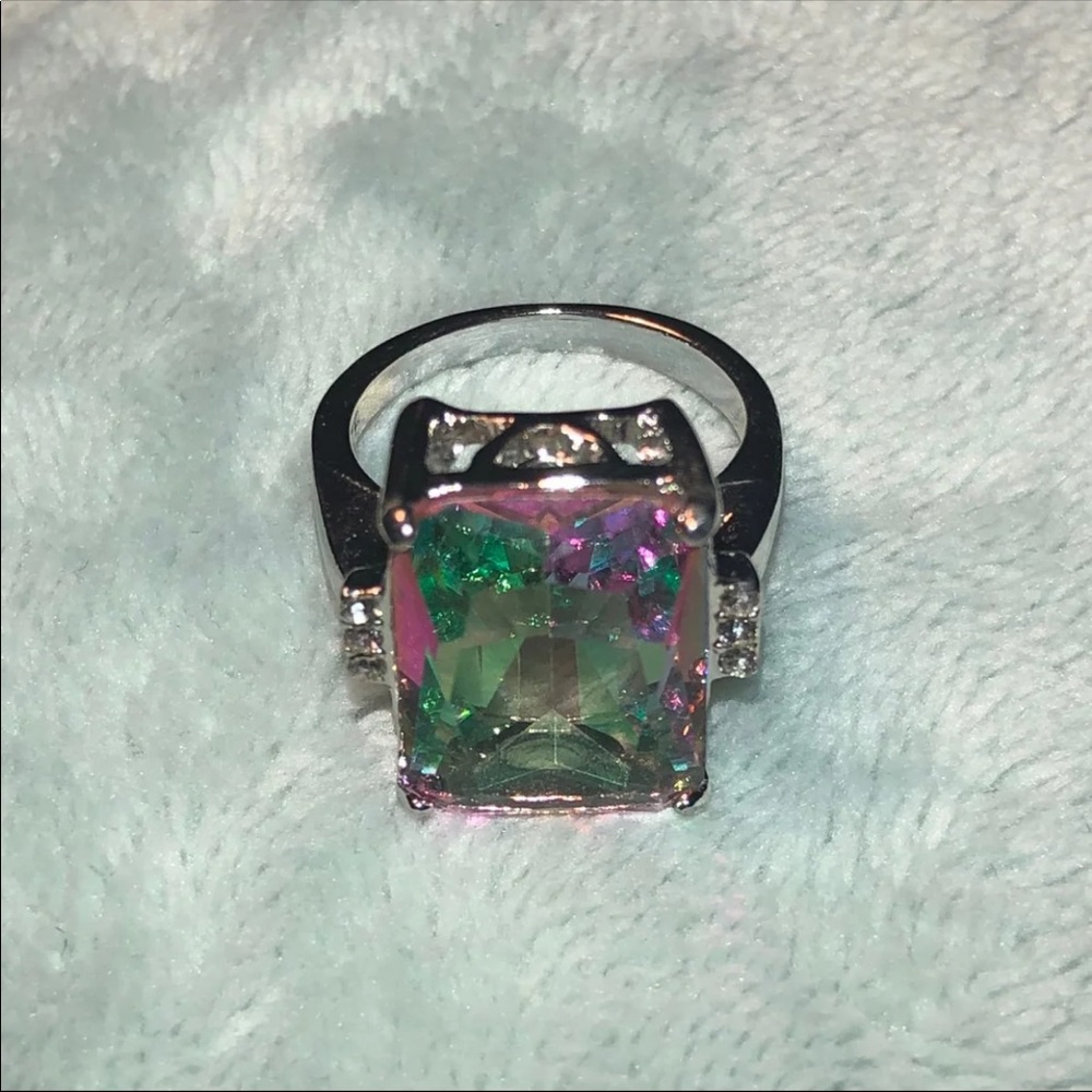 Mystic Topaz Sterling Silver Ring